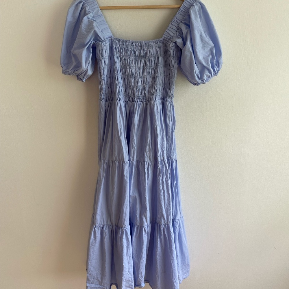 F21 Puff Sleeve Cottagecore MIDI Dress